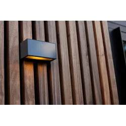 LUTEC INKA HYBRID outdoor LED wall lamp 3000K, perfect for the garden IP44