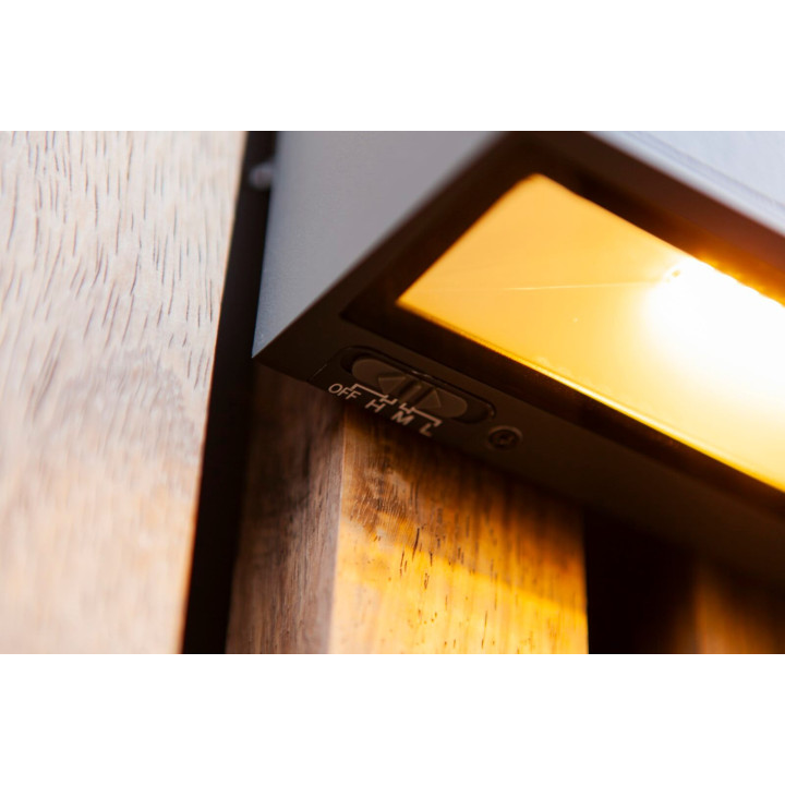 LUTEC INKA HYBRID outdoor LED wall lamp 3000K, perfect for the garden IP44