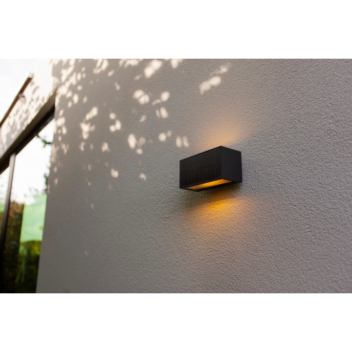 LUTEC INKA HYBRID outdoor LED wall lamp 3000K, perfect for the garden IP44