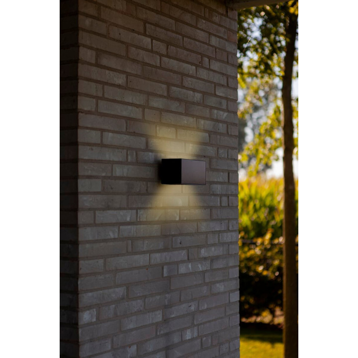 LUTEC INKA HYBRID outdoor LED wall lamp 3000K, perfect for the garden IP44