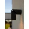 LUTEC TUBON outdoor wall lamp, gray shades, IP54 aluminum glass