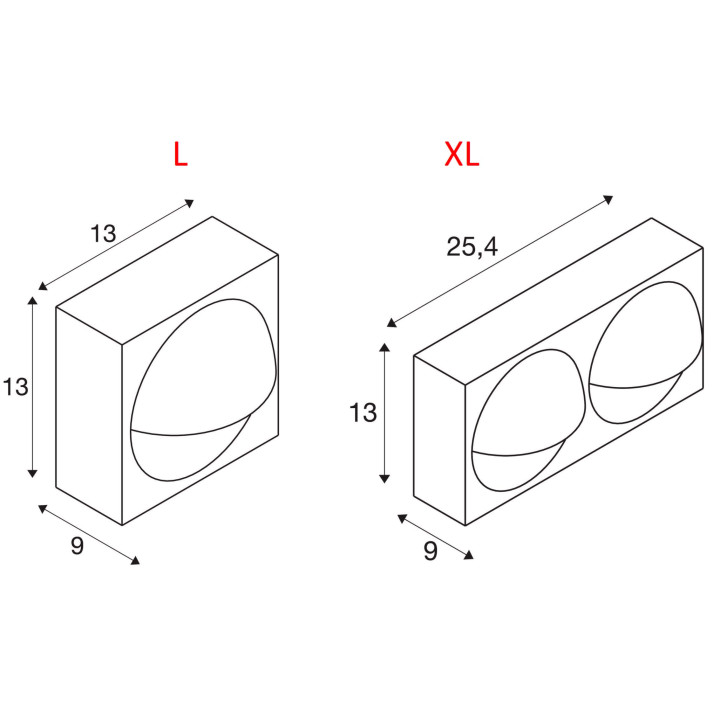 SLV LID I 1007667/8 outdoor wall lamp IP65, 2700/3000K, CRI 80