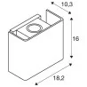 SLV MANA OUT 1003470 kinkiet aluminiowy , idealny na zewnątrz IP65