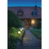 SLV GLOO PURE 1002002 outdoor wall lamp, 23W ball, aluminum IP44