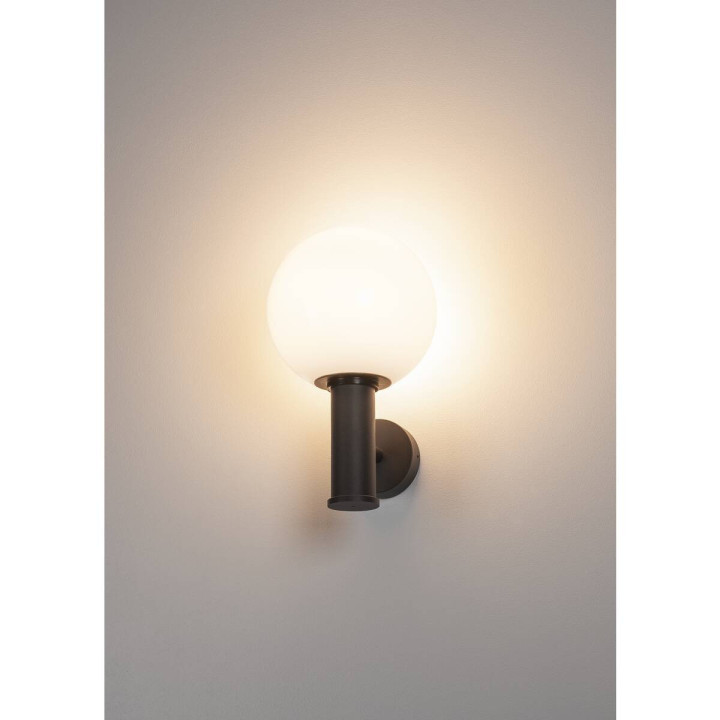 SLV GLOO PURE 1002002 kinkiet zewnętrzny, 23W kula, aluminium IP44