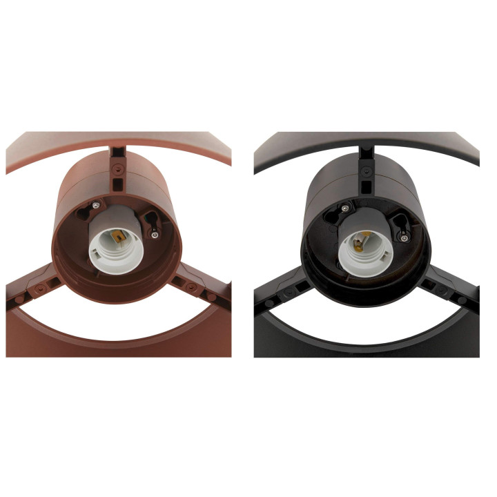 SLV PHOTONI 1007582/6 outdoor ceiling lamp, black, rust