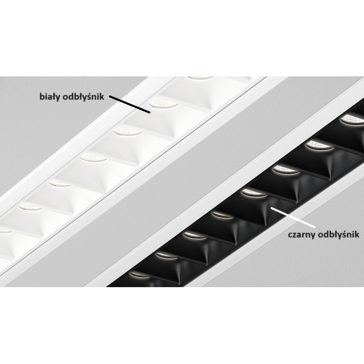 AQFORM RAFTER points LED surface-mounted, oblong ceiling lamp 9cm-54cm