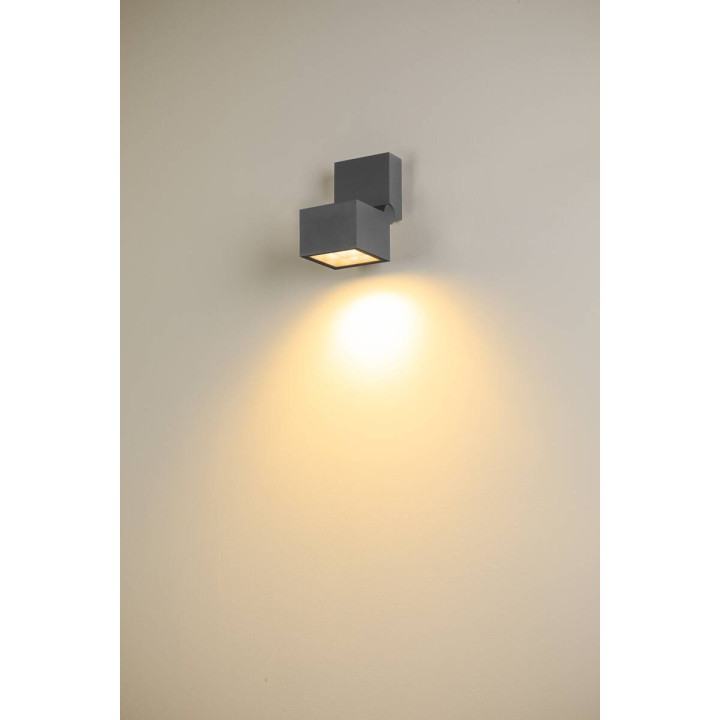 SLV S-CUBE 1007458 kinkiet zewnętrzny IP65 aluminiowy, 2700/3000K