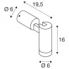 SLV S-TUBE 1007653 kinkiet zewnętrzny IP65, aluminium, czarny GU10