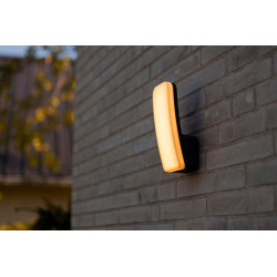 LUTEC KITE gray outdoor wall lamp, LED 8.8W, light color 3000K