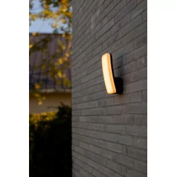 LUTEC KITE gray outdoor wall lamp, LED 8.8W, light color 3000K