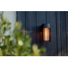 LUTEC SHYNE black outdoor wall lamp, perfect for the garden, E27 bulb