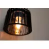 LUTEC SHYNE black outdoor wall lamp, durable aluminum and glass