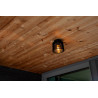 LUTEC SHYNE ceiling lamp, durable aluminum and glass, E27 bulb