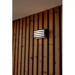 LUTEC ZEBRA gray wall lamp, modern design, elegance and durability