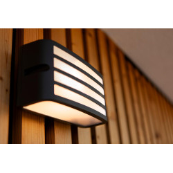 LUTEC ZEBRA gray wall lamp, modern design, elegance and durability