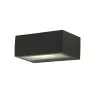 Lutec GEMINI outdoor wall lamp IP44 rectangular gray E27 bulb