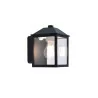 LUTEC SPIRE outdoor wall lamp black, E27 bulb, perfect for outdoor use