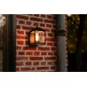 LUTEC SPIRE outdoor wall lamp black, E27 bulb, perfect for outdoor use