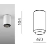 AQFORM VYRO x1 round LED 230V natynkowy 47033