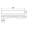 OXYLED MICROLINE aluminum front cap 10 cm for micro rails