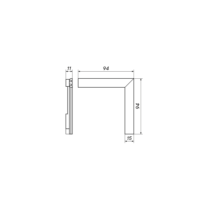 OXYLED MICROLINE 90&deg; electrical connector