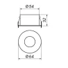 Single base recessed RO1