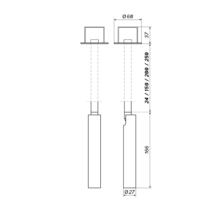OXYLED LUGO podtynkowa lampka LED 7W