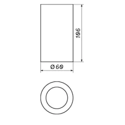 OXYLED CROSTI LUCE GU10 black white