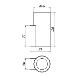 OXYLED CROSTI RUSCO wall lamp GU10