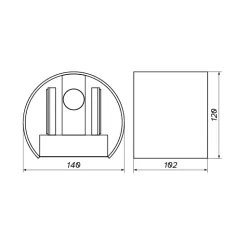 OXYLED TONDA wall lamp with LED