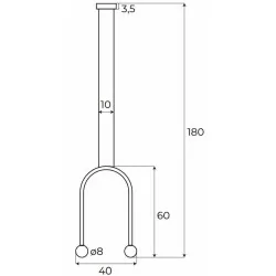 MAXLIGHT ENIGMA P0513/4 LED hanging lamp 3000K metal, glass IP20