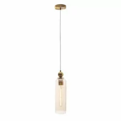 MAXLIGHT CAMPANILA P0510/1 hanging lamp, E27 bulb, metal and glass