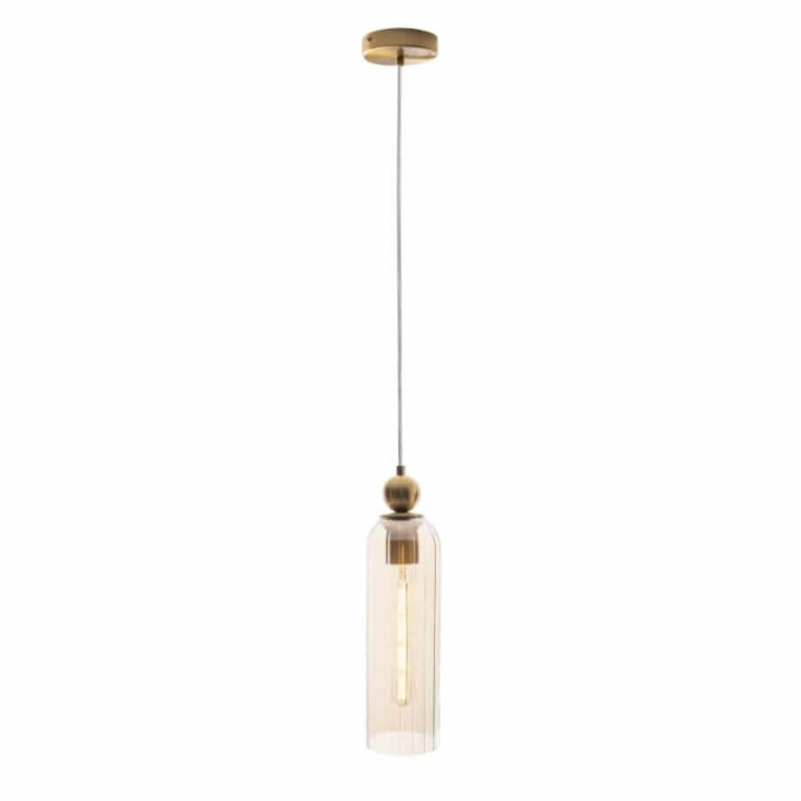 MAXLIGHT CAMPANILA P0510/1 lampa wisząca żar&oacute;wka E27 metal i szkło