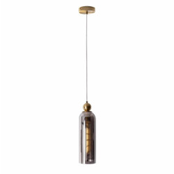 MAXLIGHT CAMPANILA P0510/1 hanging lamp, E27 bulb, metal and glass