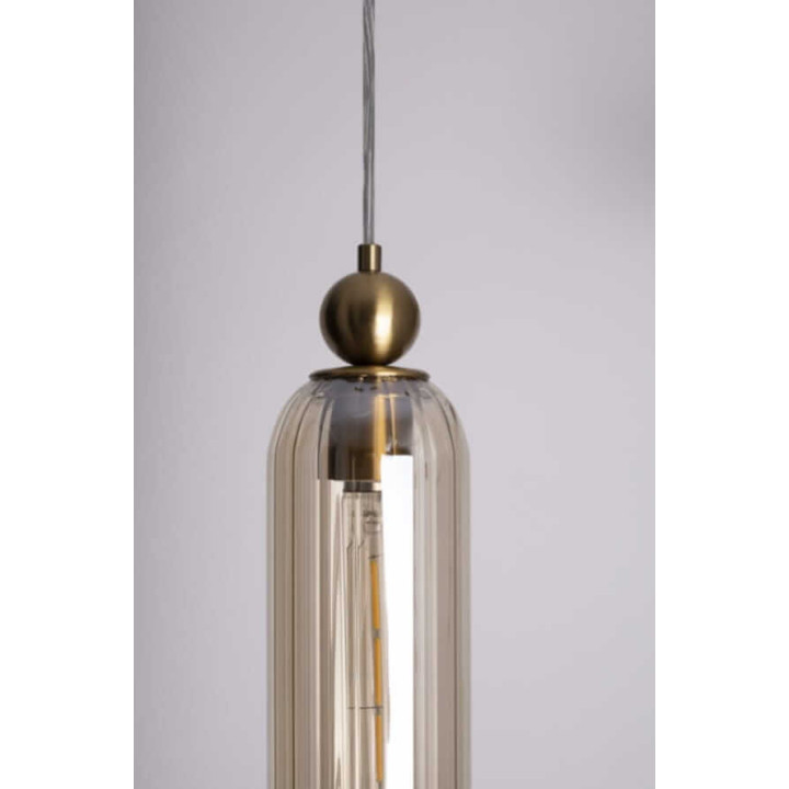 MAXLIGHT CAMPANILA P0510/1 lampa wisząca żar&oacute;wka E27 metal i szkło