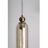 MAXLIGHT CAMPANILA P0510/1 hanging lamp, E27 bulb, metal and glass