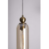 MAXLIGHT CAMPANILA P0510/1 lampa wisząca żarówka E27 metal i szkło