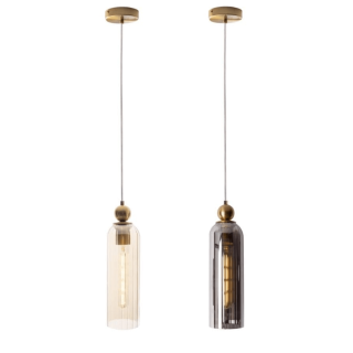 MAXLIGHT CAMPANILA P0510/1 lampa wisząca żar&oacute;wka E27 metal i szkło