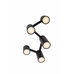 Maxlight LAXER C0229/30 ceiling lamp 5xGU10 max. power 7W black and white