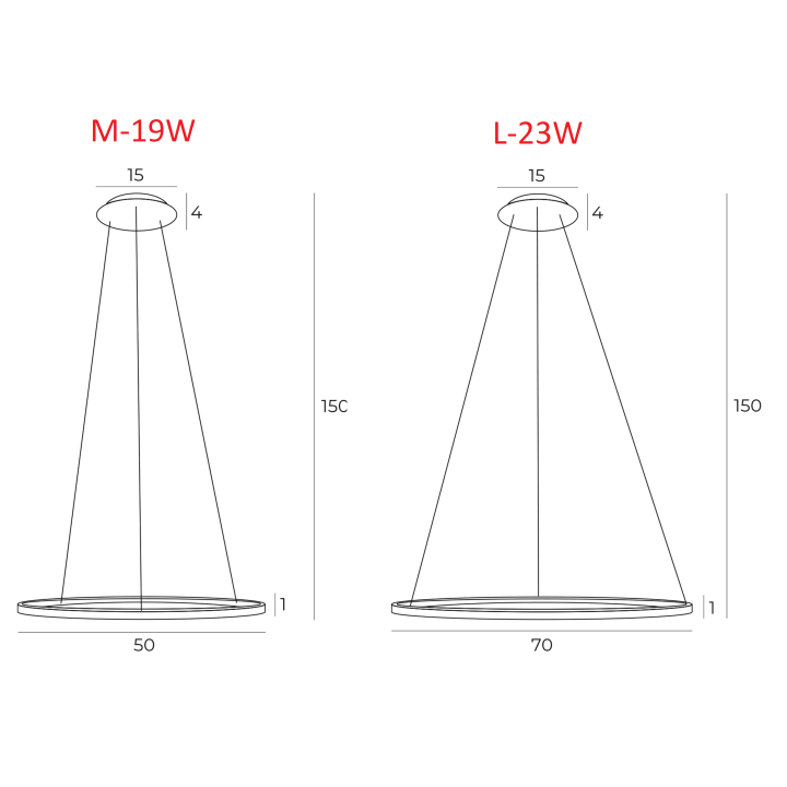 MAXLIGHT Queen P0493/4 lampa wisząca złota dwa rozmiary 3000K IP20
