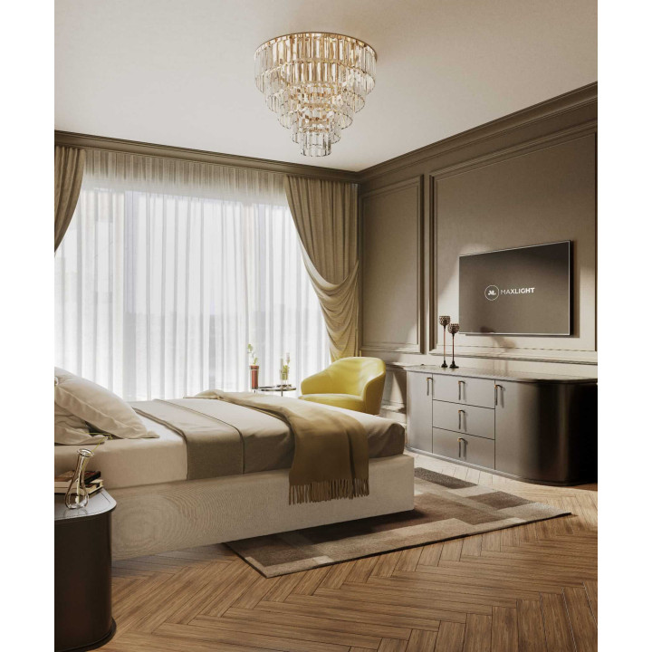 MAXlight MONACO C0205/6/24 gold ceiling lamp &Oslash;42/60/80cm