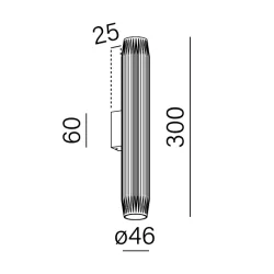 AQFORM TRIBA mini wall lamp 26566 tube shape 4 colors IP20 LED 4.5W