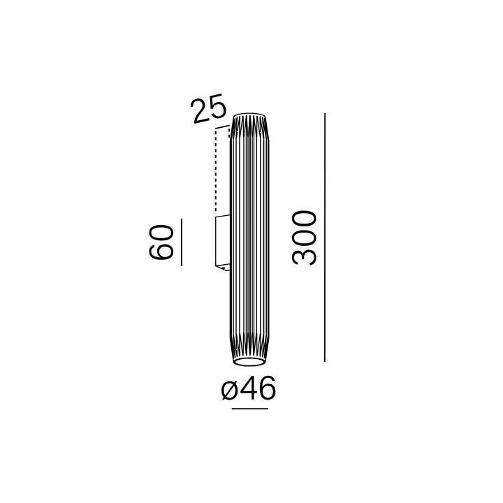 AQFORM TRIBA mini up&down kinkiet LED 26567 kształt tuby 4 kolory IP20