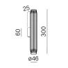 AQFORM TRIBA mini up&down LED wall lamp 26567 tube shape 4 colors IP20