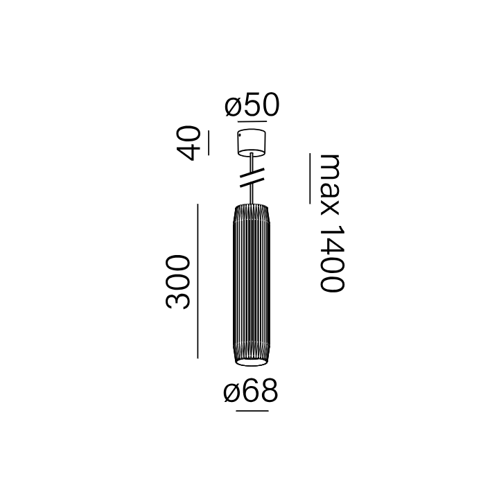 AQFORM TRIBA midi hanging lamp 59916 LED 8.5W 2700K-4000K, CRI 90
