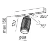 AQFORM TRIBA midi track 16479 LED lamp for 3F rails tube 4 colors IP20