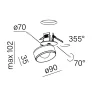 AQFORM QRLED next G/K recessed 16480 modern LED spotlight