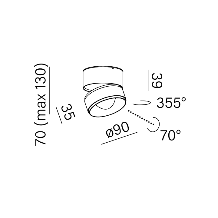 AQFORM QRLED next reflector 16487 modern LED ceiling spotlight