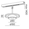 AQFORM QRLED next suspended multitrack 16485 elegance, choice of colors